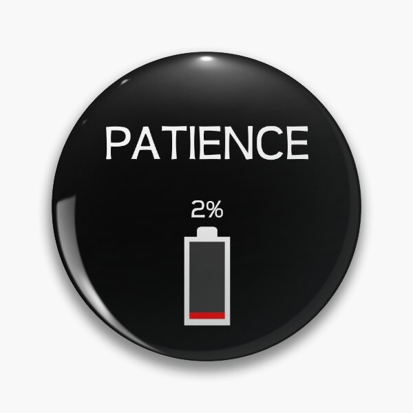 Item preview, Patience, battery icon designed and sold by ZnDigitalPrints.
