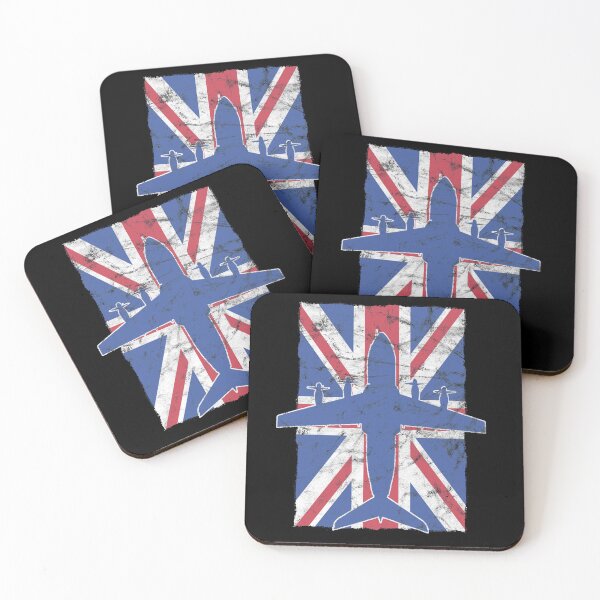 Item preview, A400 Atlas Airplane RAF British Union Jack Vintage Flag designed and sold by RealPilotDesign.