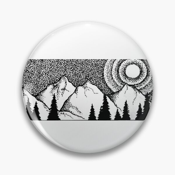 Item preview, Pointillism mountains  designed and sold by EarthlingAria.