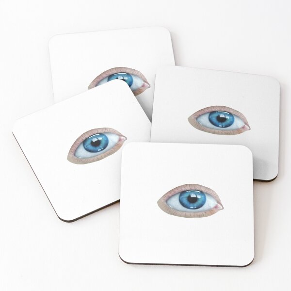 Item preview, Blaues Auge gezeichnet mit Buntstiften designed and sold by artdrawingelena.