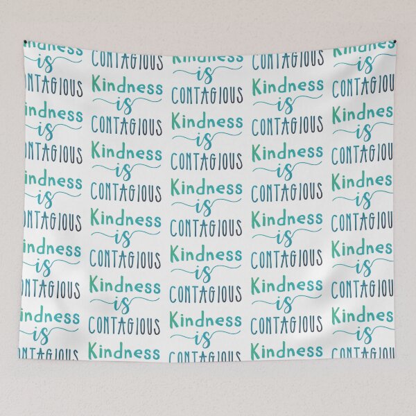 Item preview, Copy of Kindness is contagious - acts of kindness - be kind - be nice, kindness spreads designed and sold by smooshfaceutd.