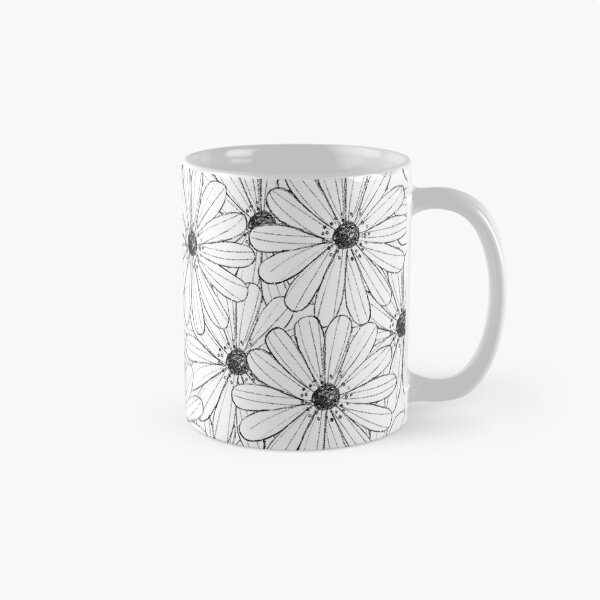 Item preview, Beautiful white floral pattern designed and sold by KiwiBrush.