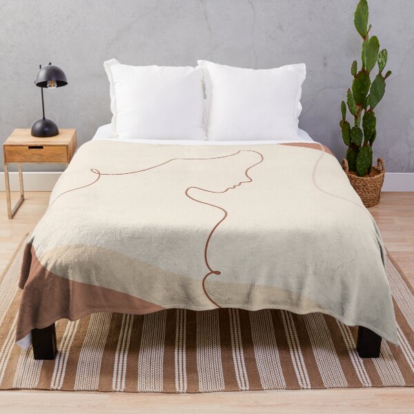 Item preview, Feminine line illustration in earth tones designed and sold by roseende.
