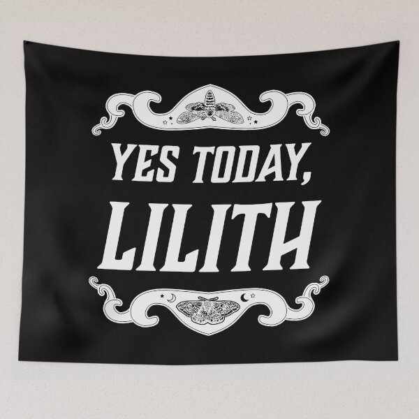 Item preview, Yes Today, Lilith (white on black) designed and sold by OneHorn.