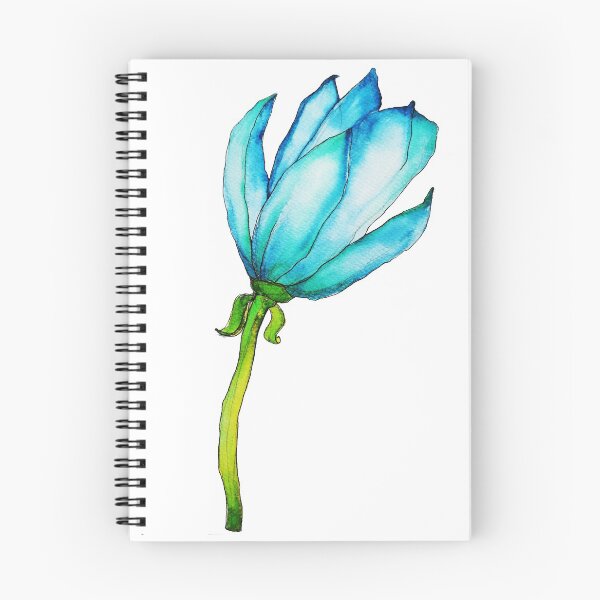 Item preview, Blue flower designed and sold by Paulina Niemczyk.