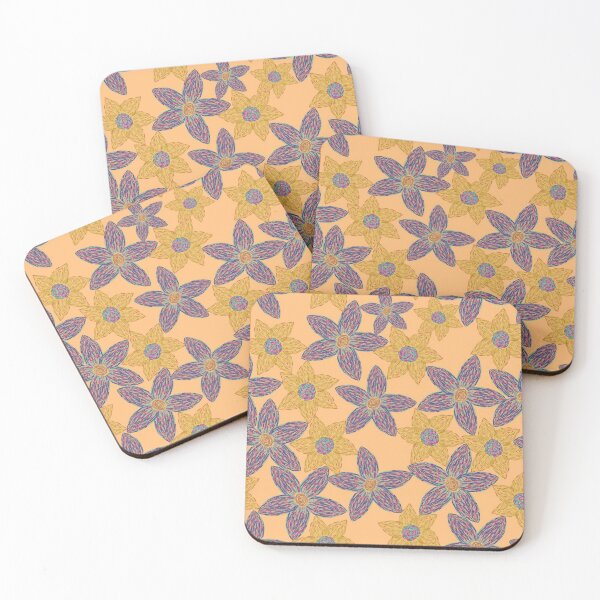 Item preview, Textured Floral - Purple and gold designed and sold by kkati.