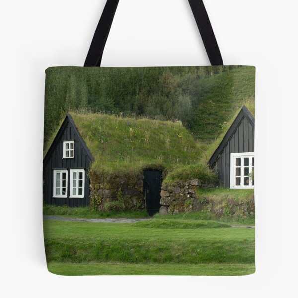 Item preview, Traditional iclandic houses with grassy roofs. designed and sold by vkph.