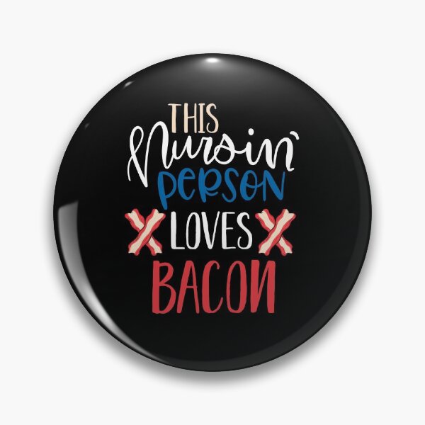 Item preview, This nursing person loves bacon funny halloween gift for nurses designed and sold by zenpatterns.
