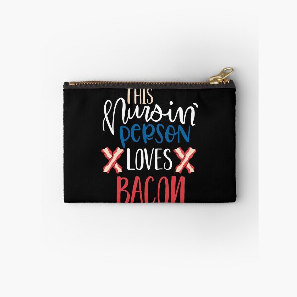 Item preview, This nursing person loves bacon funny halloween gift for nurses designed and sold by zenpatterns.