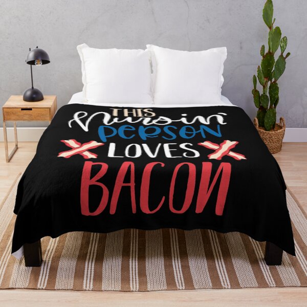 Item preview, This nursing person loves bacon funny halloween gift for nurses designed and sold by zenpatterns.