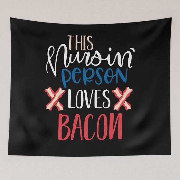 Item preview, This nursing person loves bacon funny halloween gift for nurses designed and sold by zenpatterns.