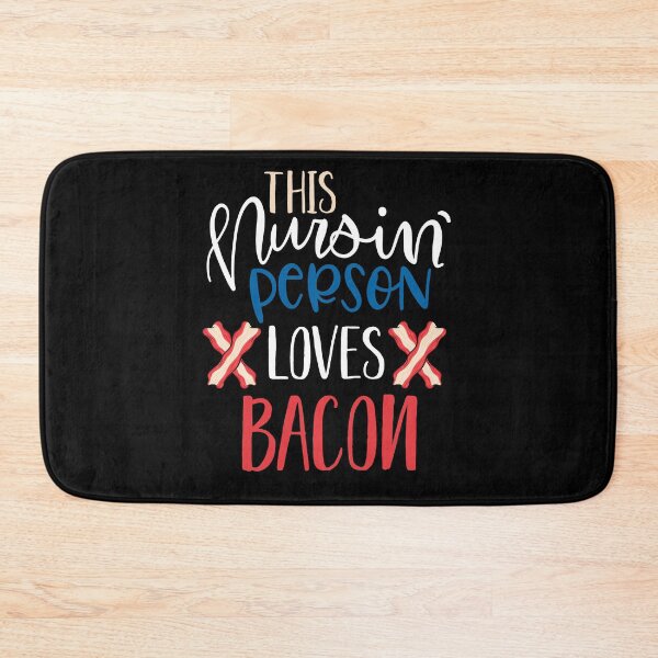 Item preview, This nursing person loves bacon funny halloween gift for nurses designed and sold by zenpatterns.