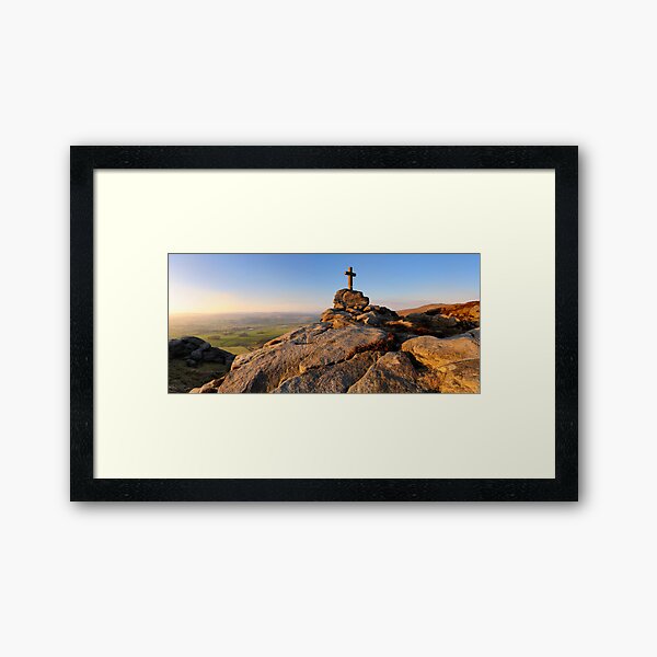 Rylstone Cross Panorama Framed Art Print