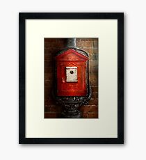 Fireman - The fire box Framed Print