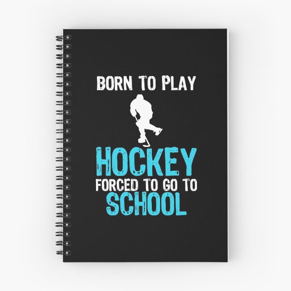 Item preview, Born To Play Hockey Forced To Go To School Gift designed and sold by haselshirt.