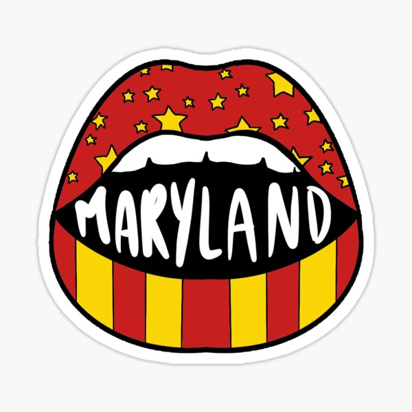 Maryland Lips Sticker