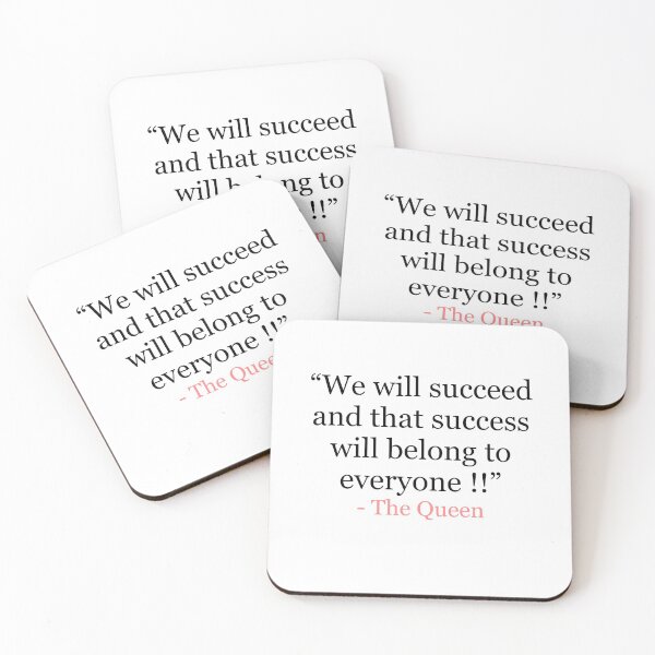 Item preview, We will succeed and that success belongs to everyone - The Queen of England designed and sold by stephenignacio.