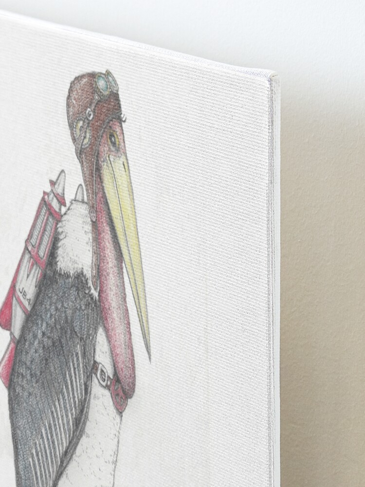 Alternate view of Steampunk stork in buckle boots Mounted Print