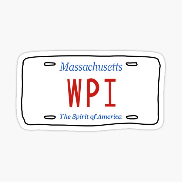 Item preview, WPI license plate :) designed and sold by kurtzapno.