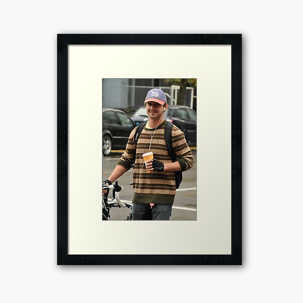 Shia Labeouf in Vancouver Framed Art Print