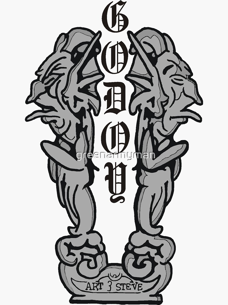 Thumbnail 3 of 3, Sticker, the Godoy designed and sold by greenarmyman.