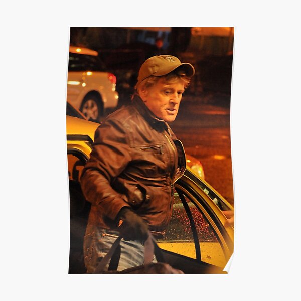 Robert Redford Filming Night Scenes Poster