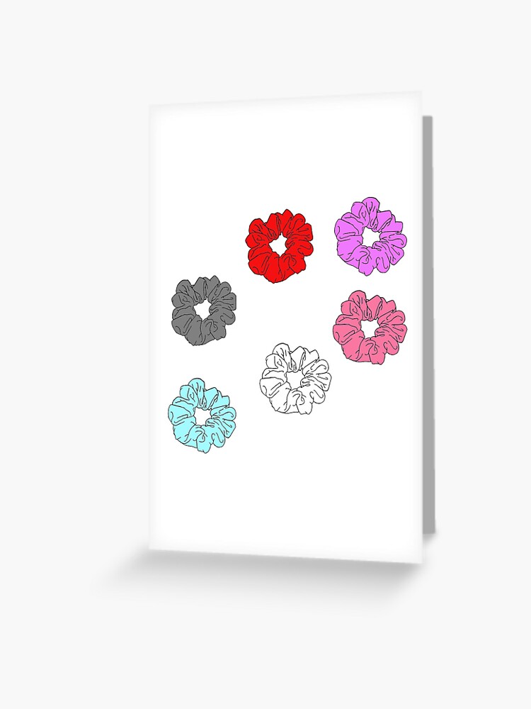 Scrunchies Greeting Card By Selenavelez Redbubble - roblox scrunchies