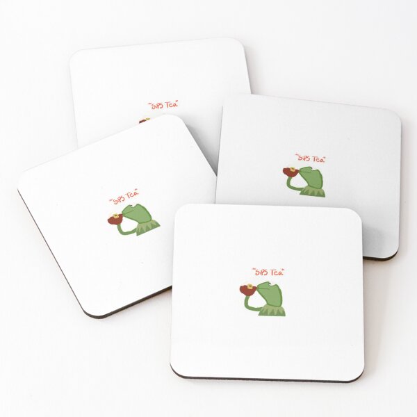 Item preview, Kermit the frog drinking tea Merch designed and sold by Noras-Designs.