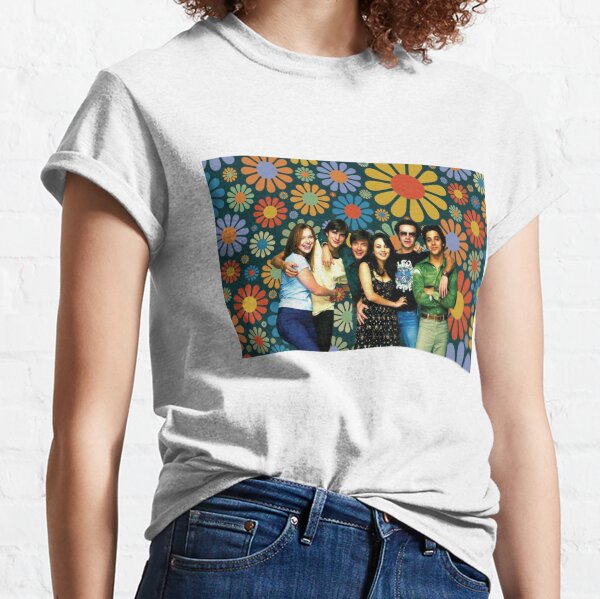 Cartel promocional floral de los 70 Camiseta clásica