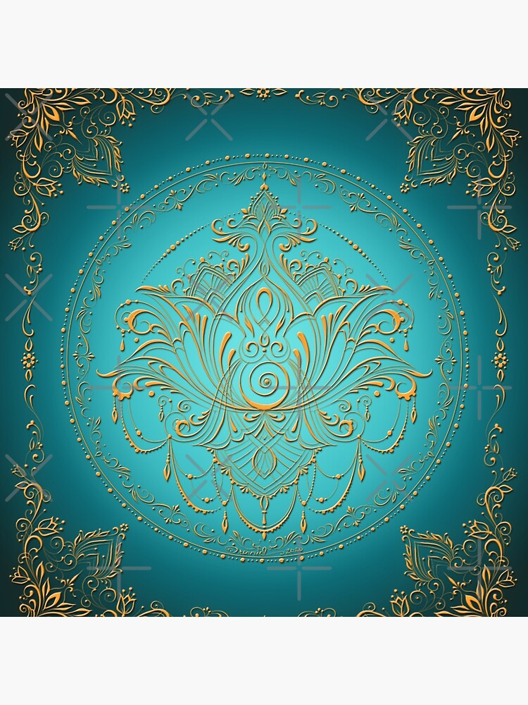 Lotus Goddess in Teal by dreamie09