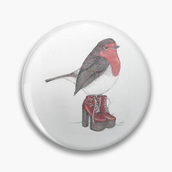 Item preview, UK robin in platform shoes designed and sold by JimsBirds.
