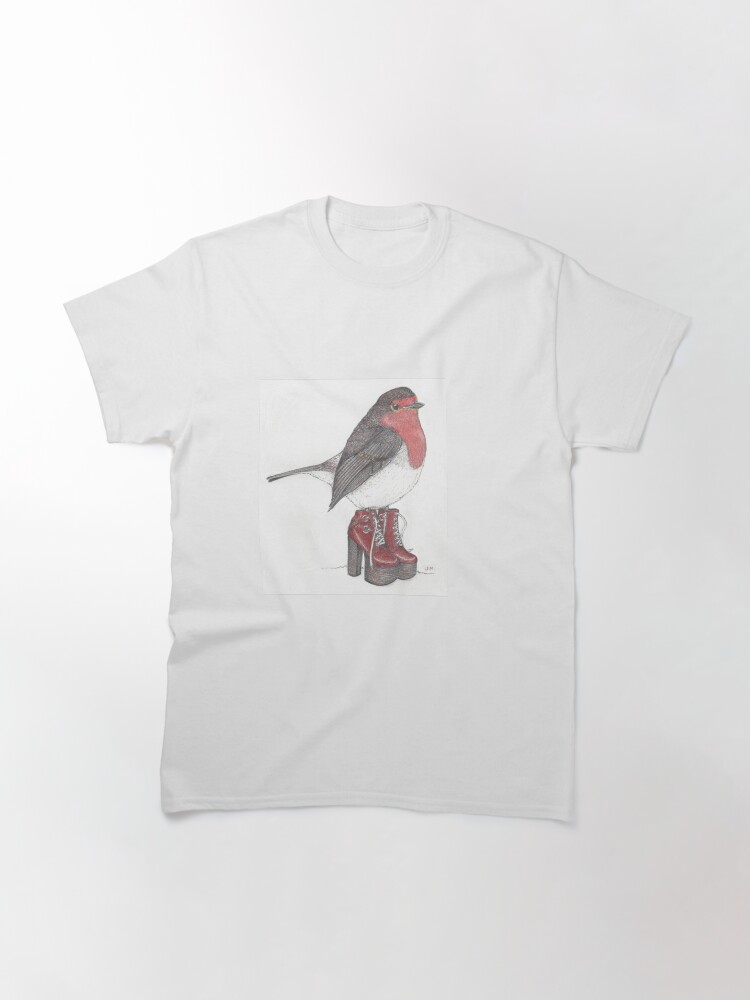Alternate view of UK robin in platform shoes Classic T-Shirt
