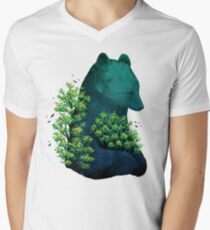 Nature's Embrace Men's V-Neck T-Shirt