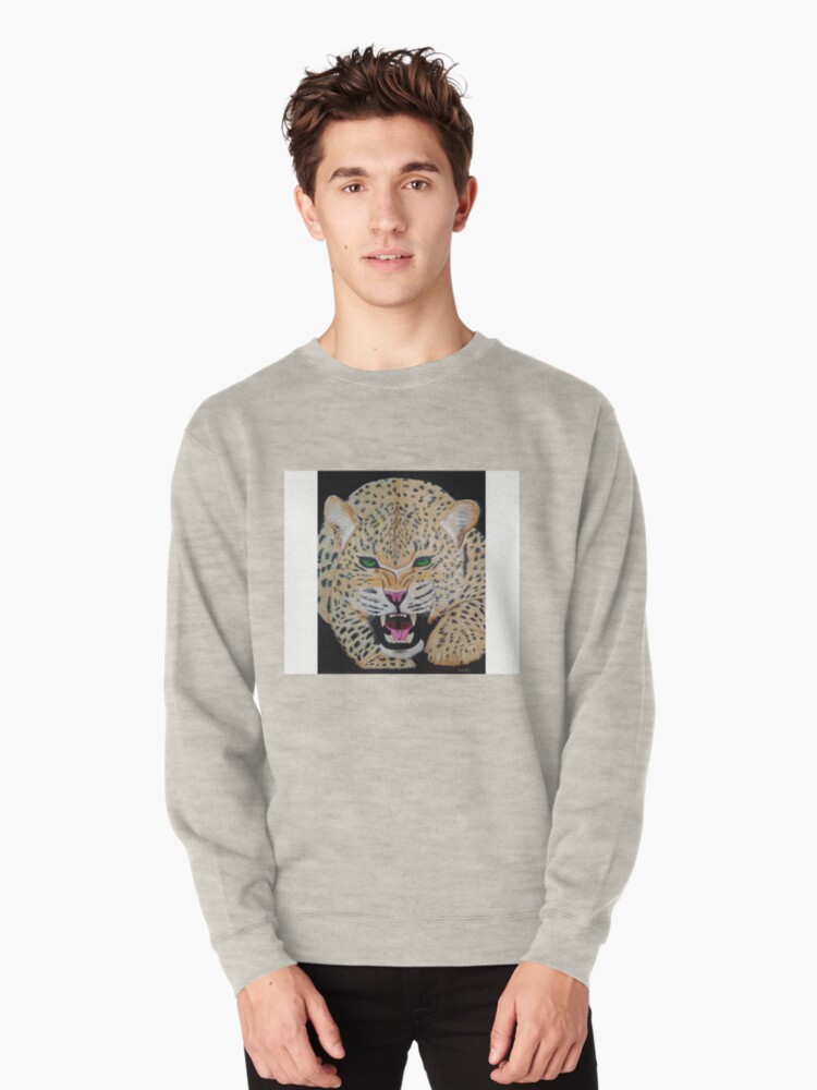 leopard pullover sweatshirt