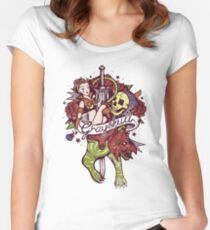 He Man's Ruin. Women's Fitted Scoop T-Shirt