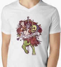 He Man's Ruin. Men's V-Neck T-Shirt