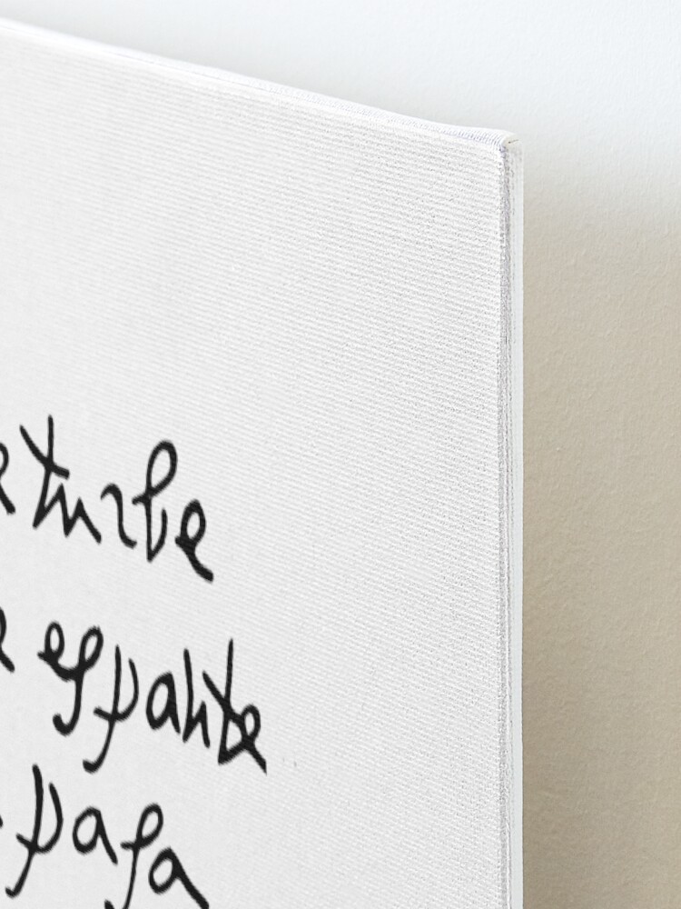 Alternate view of Handwritten St Teresa of Avila // Nada Te Turbe Mounted Print