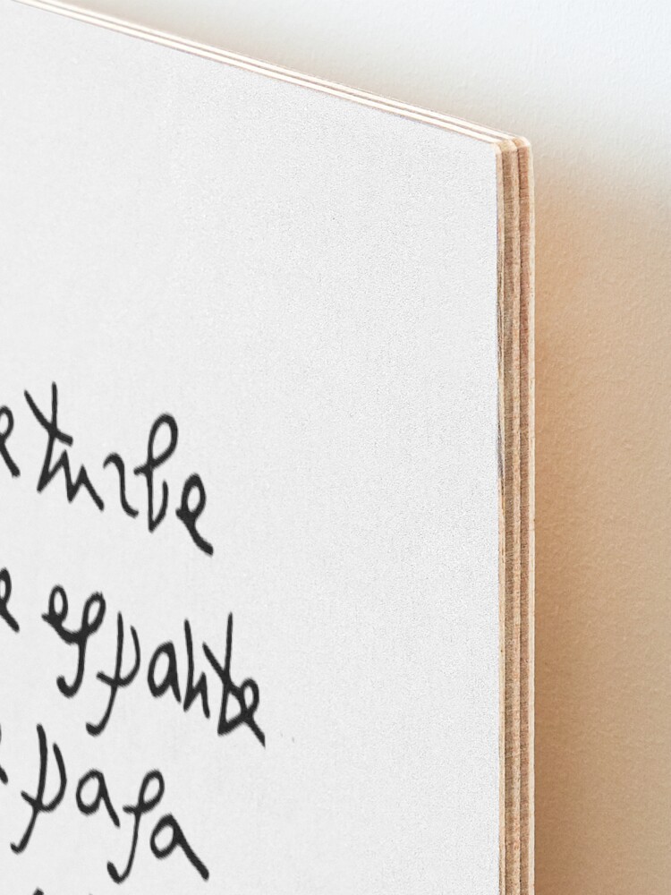 Alternate view of Handwritten St Teresa of Avila // Nada Te Turbe Mounted Print