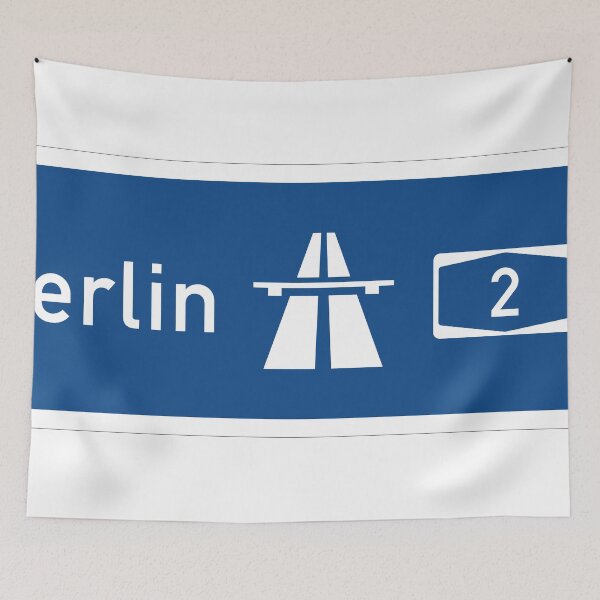 Item preview, Signpost to the A2 motorway to Berlin traffic sign designed and sold by Alltag in Deutschland.
