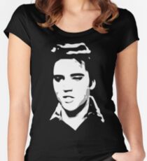 a elvis t-shirt Women's Fitted Scoop T-Shirt