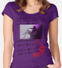 Whats on your mind? Women's Fitted Scoop T-Shirt