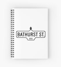 Bathurst Street, Toronto Street Sign, Canada Spiral Notebook