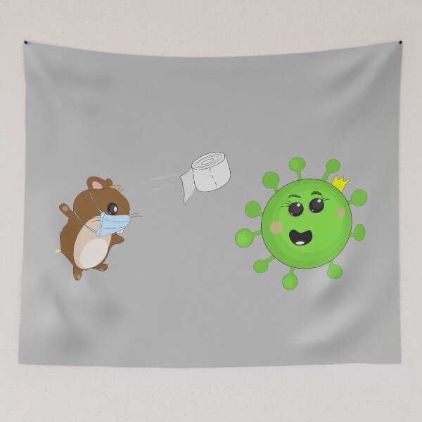 Item preview, Hamster fight against Corona designed and sold by Jasardpu.