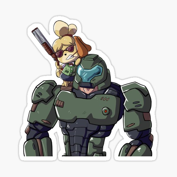 Animal Crossing Doom Sticker