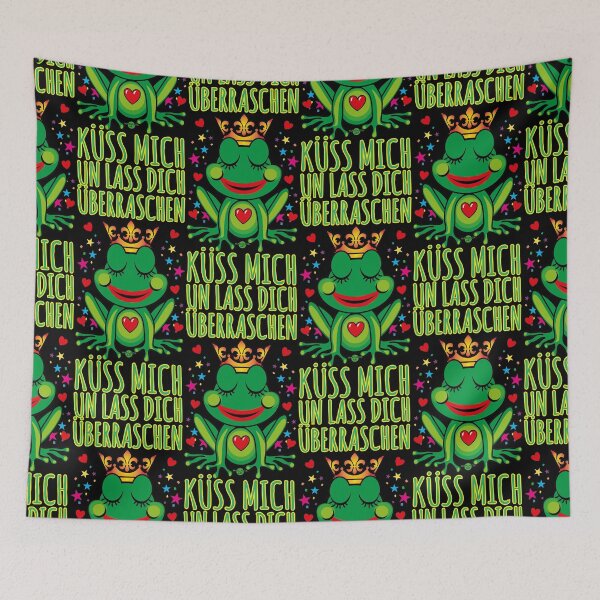Item preview, 18 Süßer kleiner Frosch Küsse mich Krone Prinz König Froschkönig designed and sold by Margarita-Art.