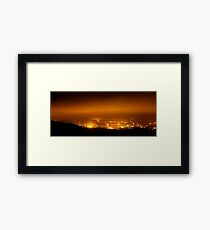 Glossop by Night Framed Print