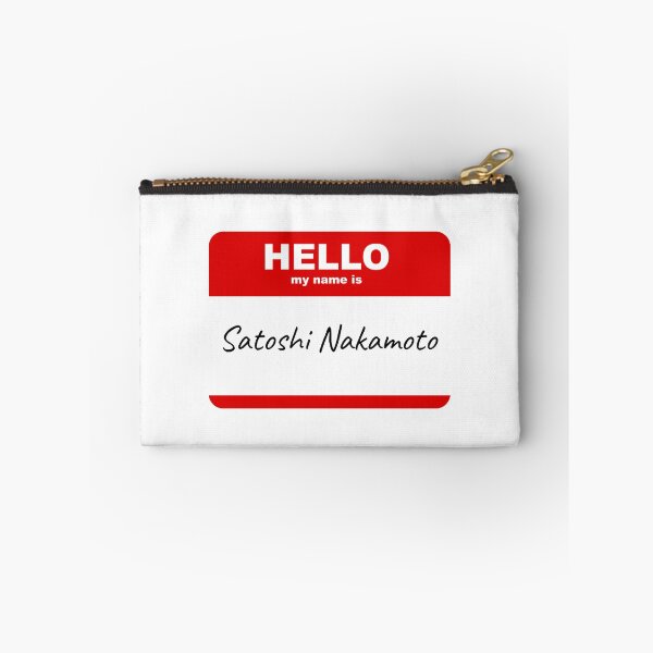 Item preview, Hello my name is Satoshi Nakamoto Blockchain Fun Tag Cryptocurrency Gift designed and sold by Mars Babe.