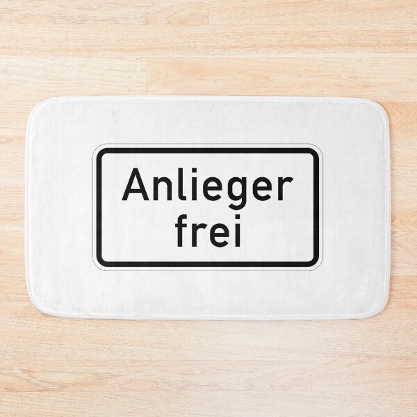 Item preview, Residents free traffic signs designed and sold by Alltag in Deutschland.