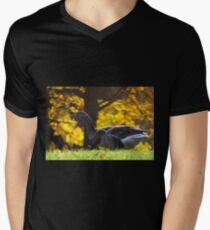 Geese in Autumn Men's V-Neck T-Shirt