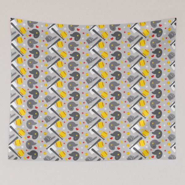 Item preview, Softball Gear on Gray designed and sold by VintageStyle.